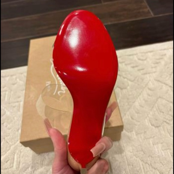 Christian Louboutin Just Nothing Slide Sandal Heels - Picture 2 of 4